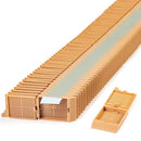 White Simport Scientific Unisette Biopsy Cassettes for Primera, taped, shown in case of 1,000 for laboratory consumables.
