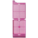 White Unisette Biopsy Cassettes by Simport Scientific, taped, for laboratory tissue sample handling, shown in a neat stack.