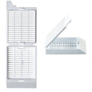 White Unisette tissue cassettes for Primera by Simport Scientific, used as consumables in laboratory sample processing.