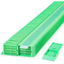 White Unisette tissue cassettes for Primera, taped, by Simport Scientific, shown in case of 1,000 for laboratory sample processing.