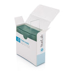 Plain non-charged microscope slides with clipped corners from StatLab, suitable for laboratory specimen mounting.