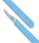 Box of 10 sterile Swann Morton disposable scalpels, ideal for precise surgical and medical procedures.