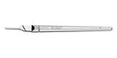 Swann-Morton scalpel handles, consumable surgical instrument, stainless steel, long size, for precise medical procedures.