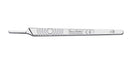 Swann-Morton scalpel handles in various sizes, lightweight and durable surgical instrument consumables for precise medical procedures.