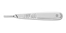 Swann Morton scalpel handles in size 20 and 26, stainless steel surgical instrument handles for precise cutting and procedures.