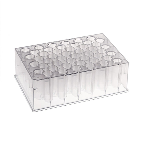 SIMPORT BIOBLOCK 96 DEEP WELL PLATES - Deep Well Plate, Conical Bottom, 600ul (fixed tube strips), Polypropylene, 4/pk, 6 pk/cs