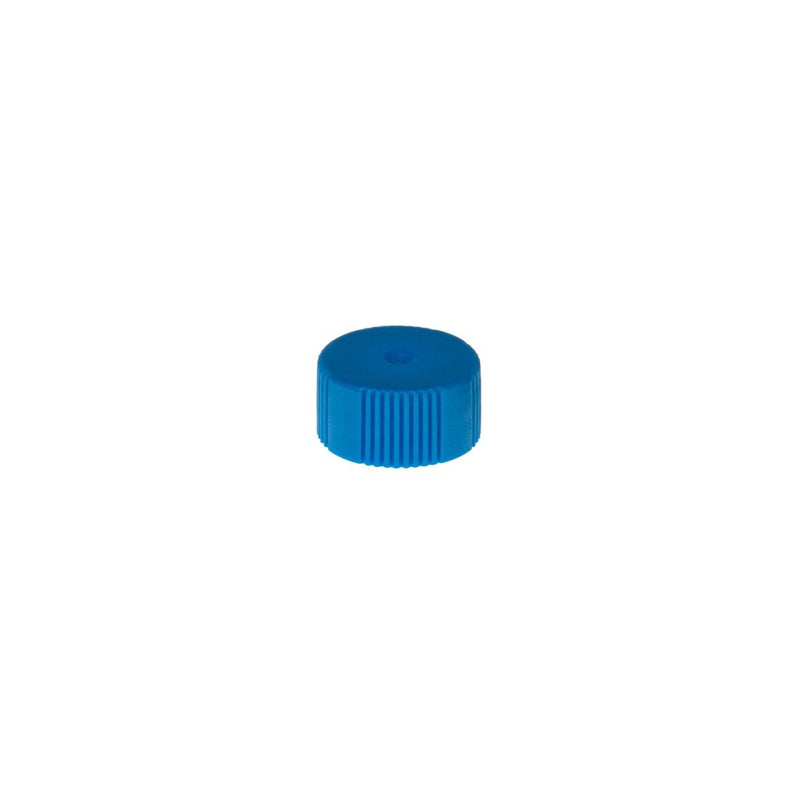 SIMPORT COLORED CLOSURES - Flat Caps, O-Ring Seal, Blue, 1000/cs