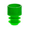 SIMPORT FLANGE PLUG CAPS - Flange Plug Cap, 16mm, Polyethylene, Green, 1000/pk