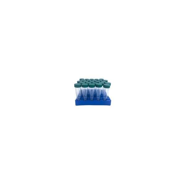 SIMPORT 50ML DISPOSABLE CENTRIFUGE TUBES - 50mL Centrifuge Tube, Sterile, Polypropylene, Green Cap,  25/rack, 20 rack/cs
