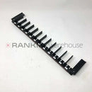 Thermo Scientific A80510139 12-slide molded slide rack for Thermo Autostainer 360 and Dako Autostainer, used as repair part.