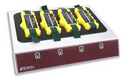 Boekel Scientific battery charger with four slots for blood collection mixer batteries, used for laboratory equipment.