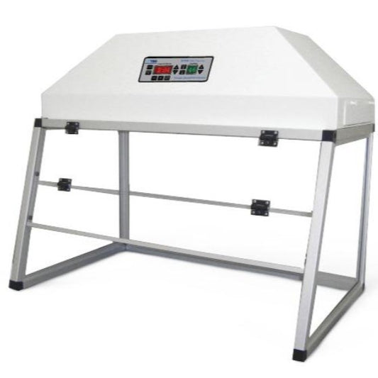General Data SHURClean active sloped-front ductless fume hood used for grossing in laboratory equipment.
